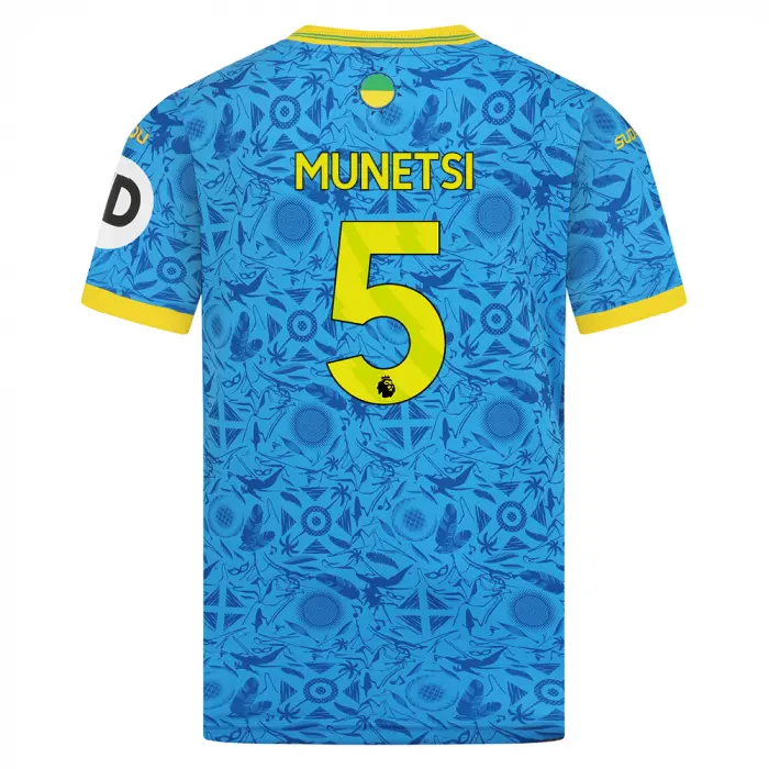 Wolverhampton Wanderers Store | Shop Official 2025-26 Wolves Third Shirt – Junior MUNETSI 5 Wolves Gear